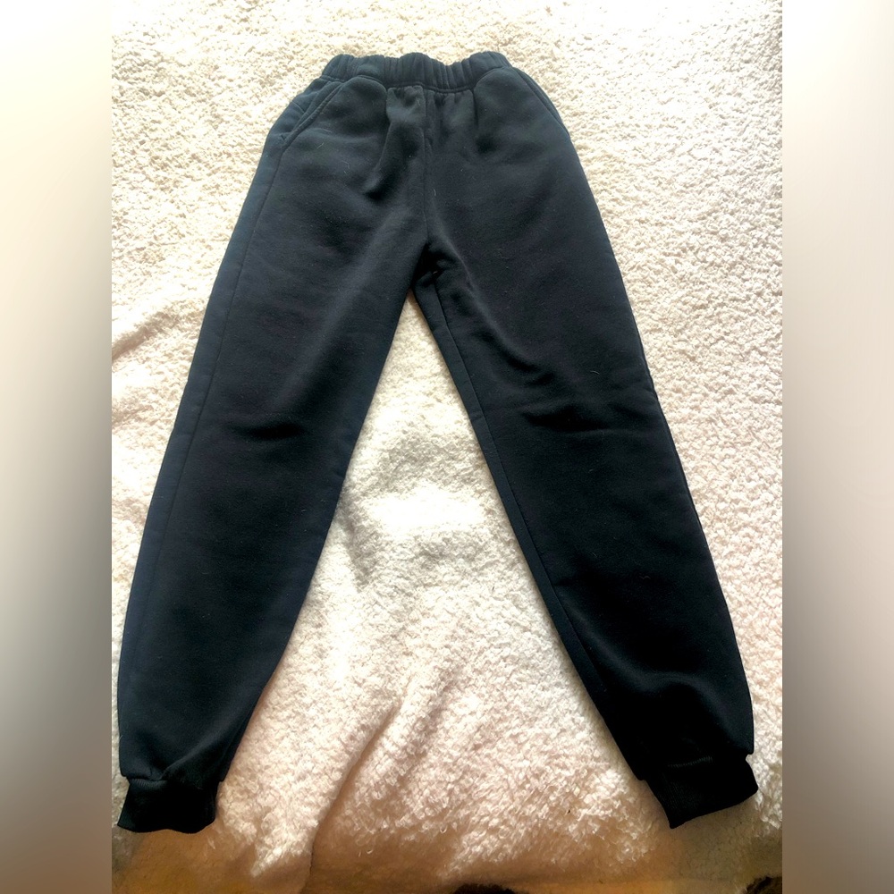 Black Sweatpants with Side Pockets  - no brand listed - size XS